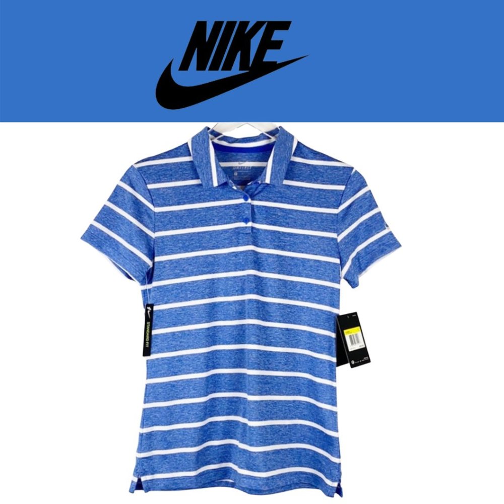 Nike Dri-Fit Victory Stripe Golf Shirt